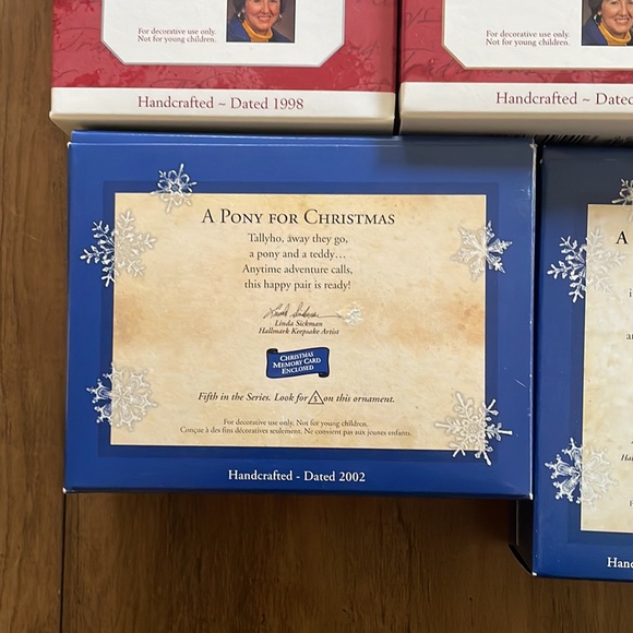 Hallmark Christmas Keepsake Ornament Lot “A Pony for Christmas” Series 1998-2004 - Picture 5 of 14